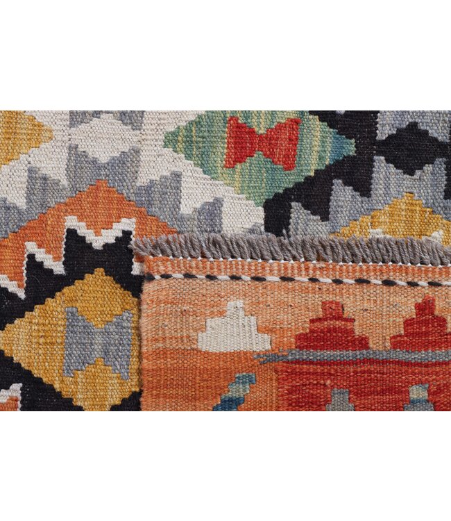 241x202 cm Handgefertigter Afghanischer traditioneller Kilim Teppich Woll