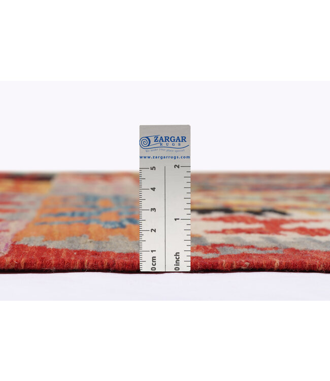 247x196cm Handgefertigter Afghanischer traditioneller Kilim Teppich Woll