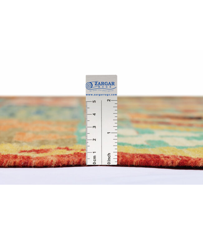 252x201 cm Handmade Afghan Traditional Kilim Area Rug Wool Carpet