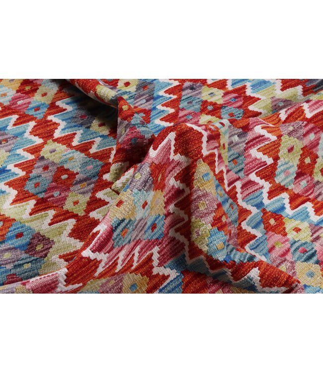 243x175 cm Handgefertigter Afghanischer traditioneller Kilim Teppich Woll