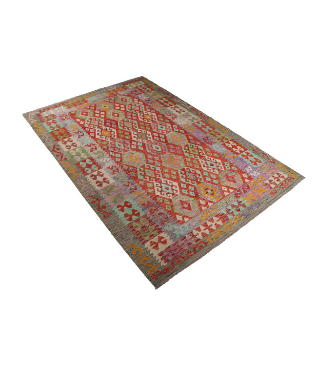 298x203 cm Handgefertigter Afghanischer traditioneller Kilim Teppich Woll