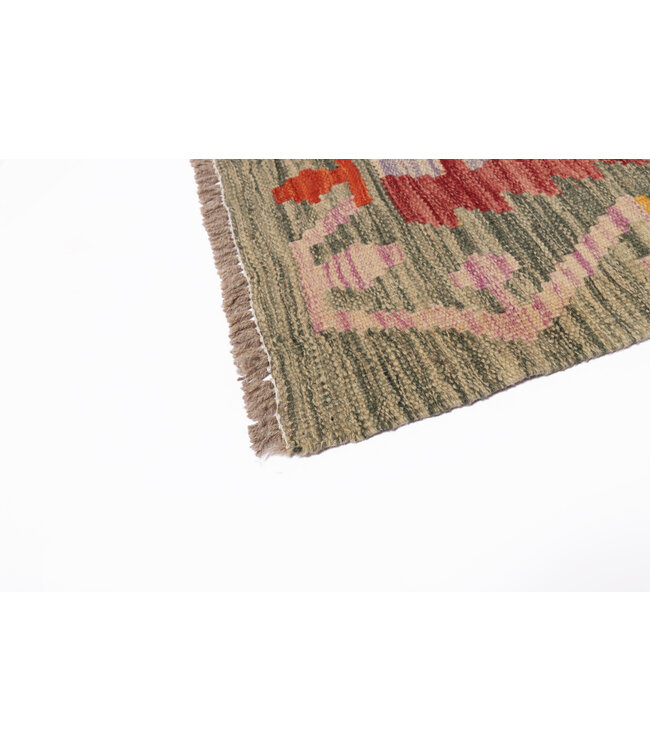 298x203  cm Handgemaakte Afghaanse traditionele Kilim Vloerkleed Wol Tapijt