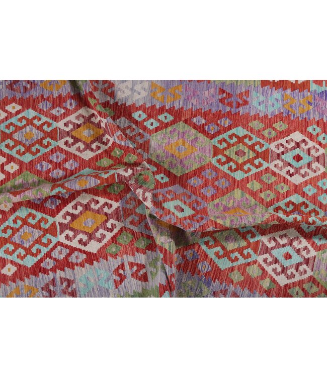 298x203  cm Handmade Afghan Traditional Kilim Area Rug Wool Carpet