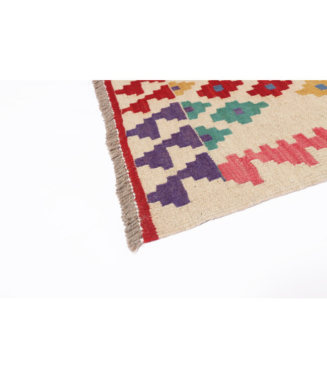 309x208  cm Handgemaakte Afghaanse traditionele Kilim Vloerkleed Wol Tapijt