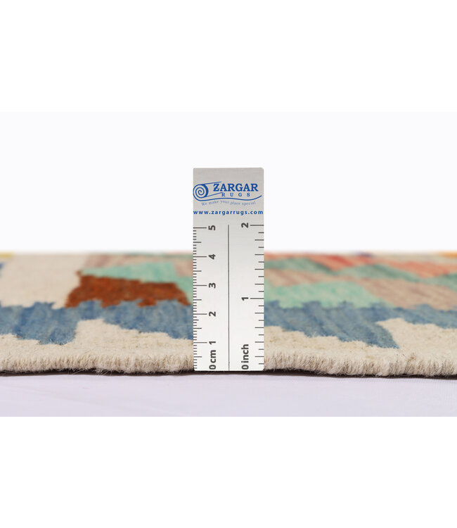 205x150 cm Handgefertigter Afghanischer traditioneller Kilim Teppich Woll