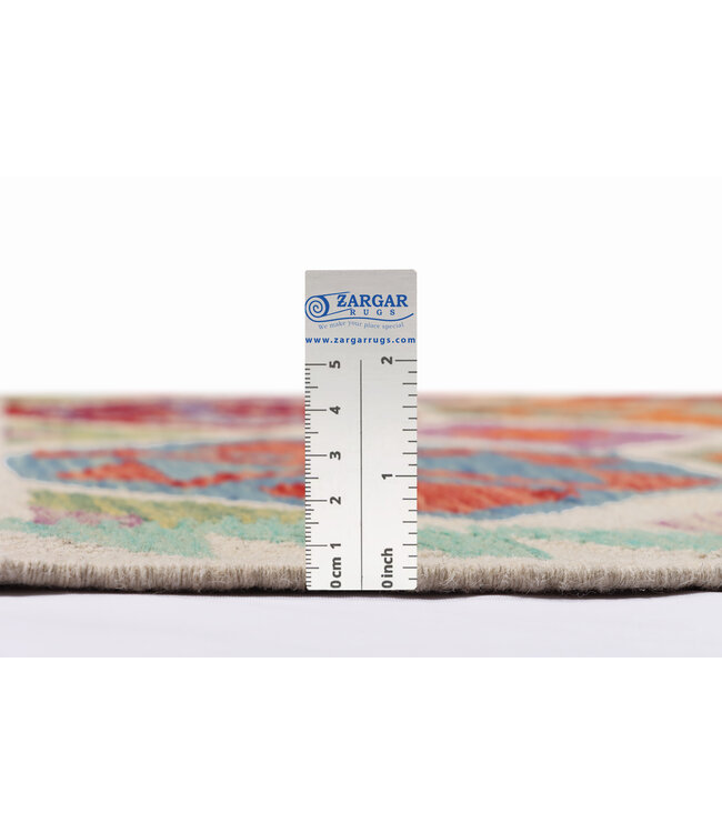 205x156 cm Handgefertigter Afghanischer traditioneller Kilim Teppich Woll