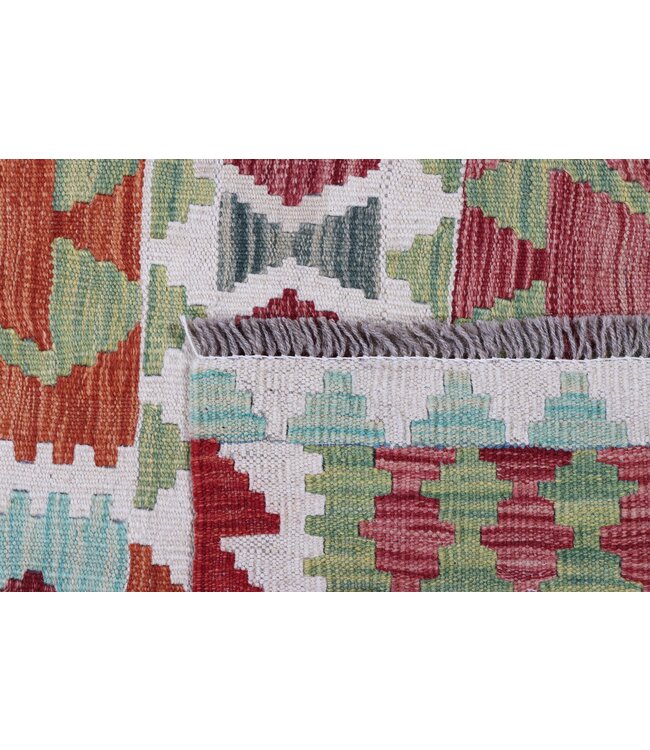 205x156  cm Handgemaakte Afghaanse traditionele Kilim Vloerkleed Wol Tapijt