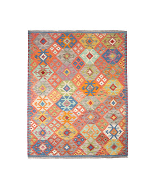 200x153 cm Handgefertigter Afghanischer traditioneller Kilim Teppich Woll