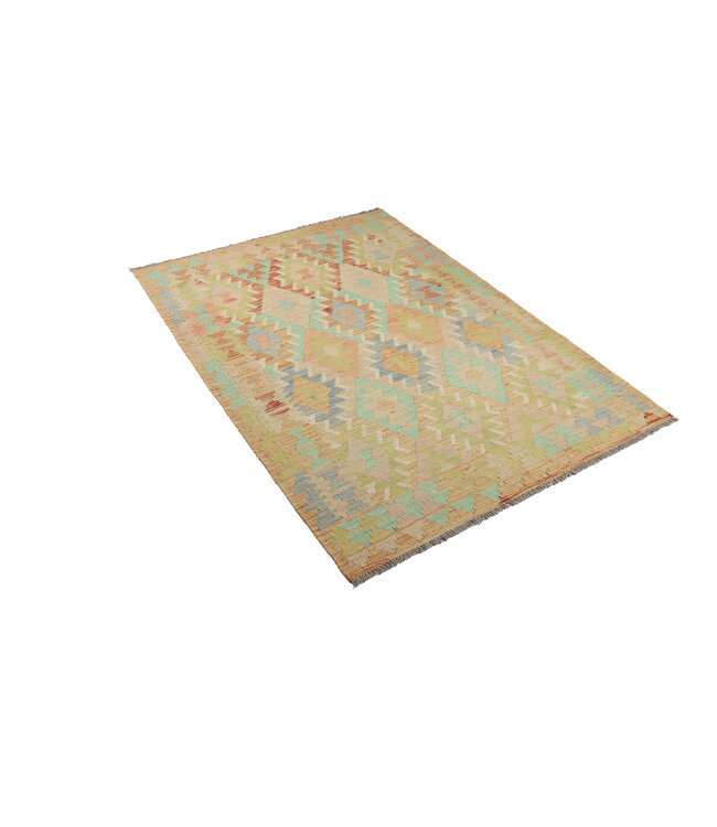 176x127 cm Handmade Afghan Traditional Kilim Area Rug Wool Carpet