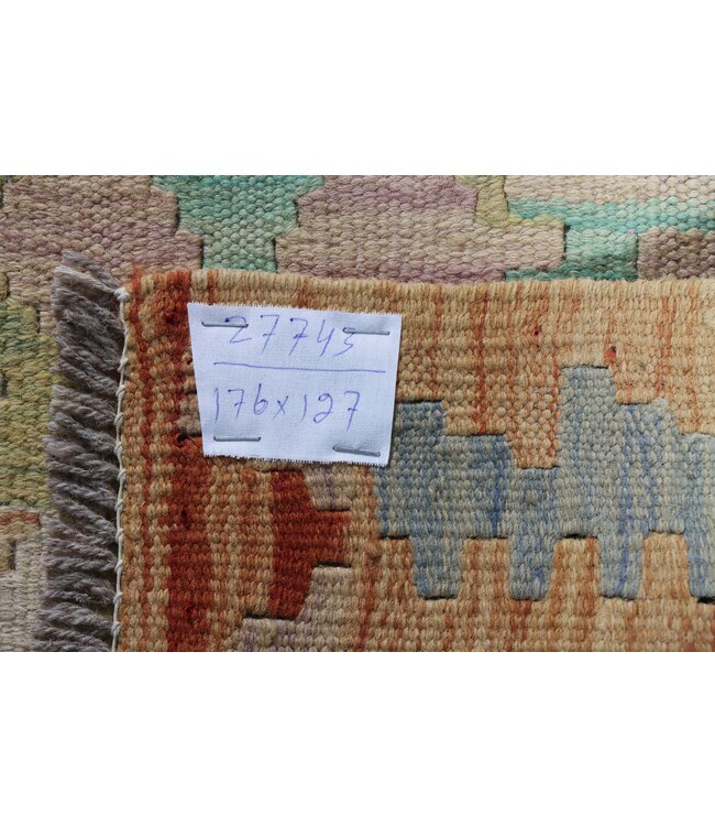 176x127  cm Handgemaakte Afghaanse traditionele Kilim Vloerkleed Wol Tapijt
