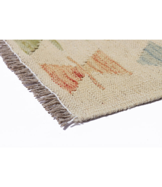 208x147 cm Handgefertigter Afghanischer traditioneller Kilim Teppich Woll