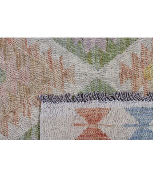 208x147 cm Handgefertigter Afghanischer traditioneller Kilim Teppich Woll