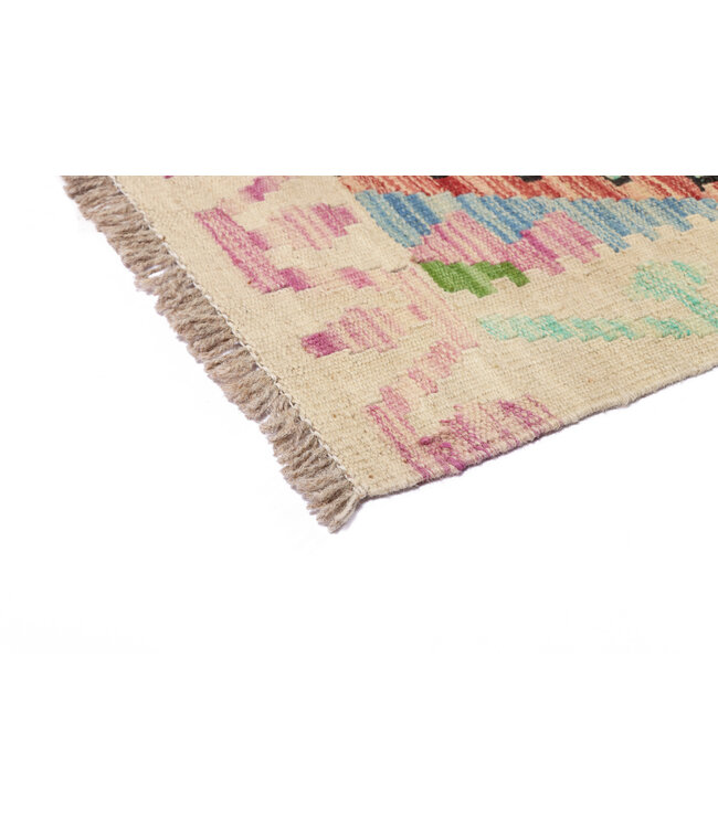 194x116 cm Handmade Afghan Traditional Kilim Area Rug Wool Carpet