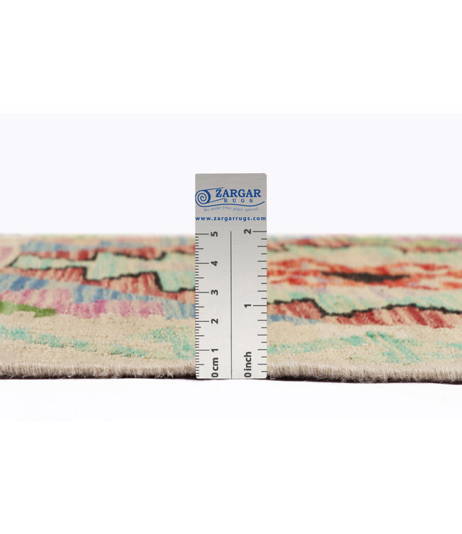 194x116  cm Handgemaakte Afghaanse traditionele Kilim Vloerkleed Wol Tapijt