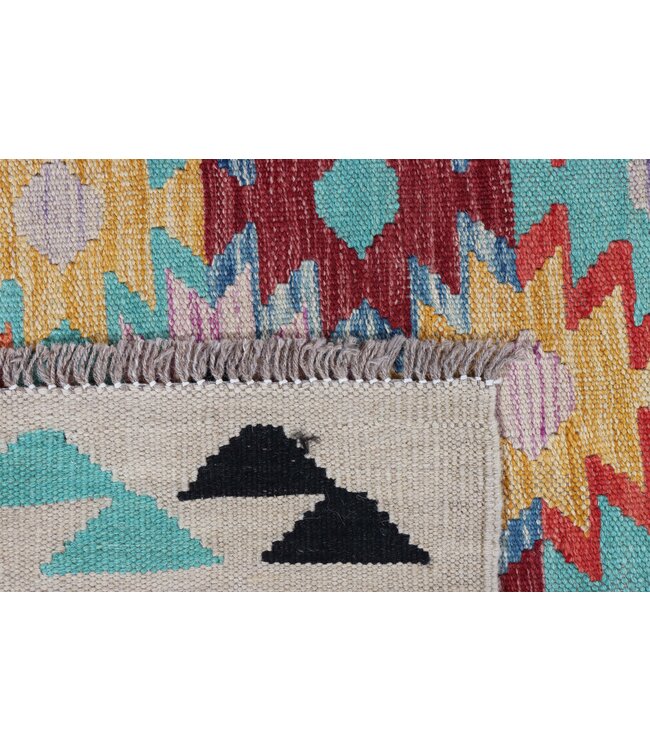 183x120 cm Handgefertigter Afghanischer traditioneller Kilim Teppich Woll