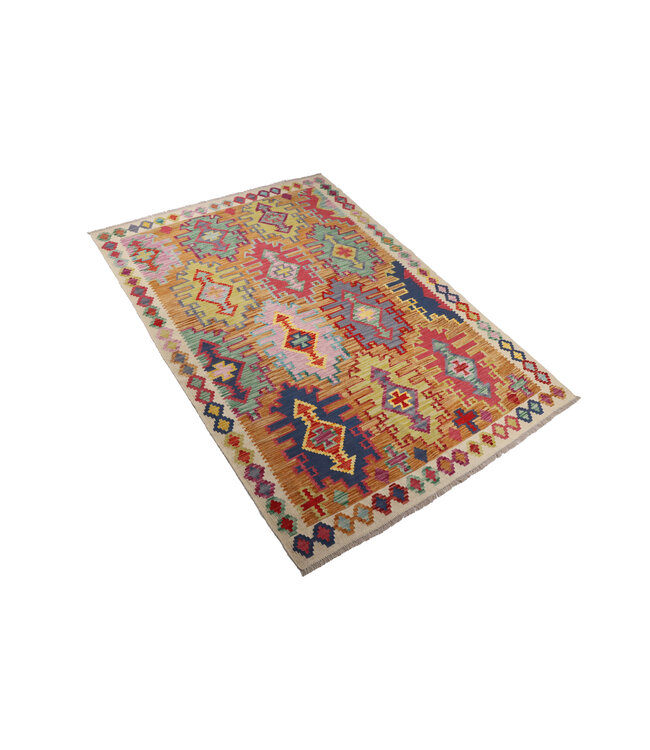 249x179 cm Handgefertigter Afghanischer traditioneller Kilim Teppich Woll