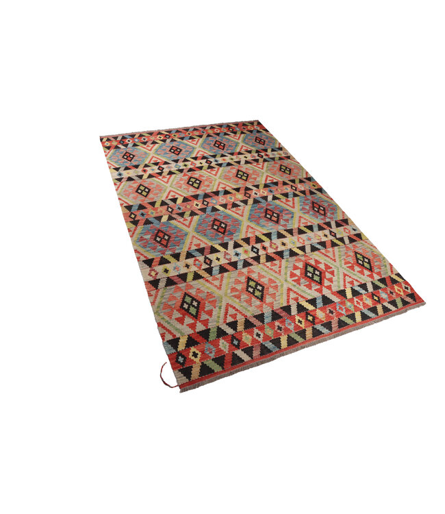 310x206 cm Handgemaakte Afghaanse traditionele Kilim Vloerkleed Wol Tapijt