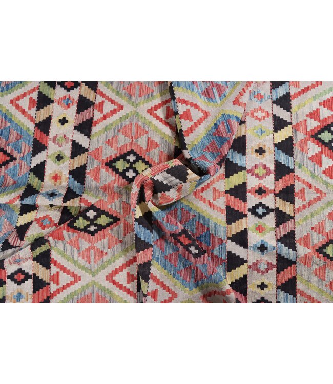 310x206 cm Handgemaakte Afghaanse traditionele Kilim Vloerkleed Wol Tapijt