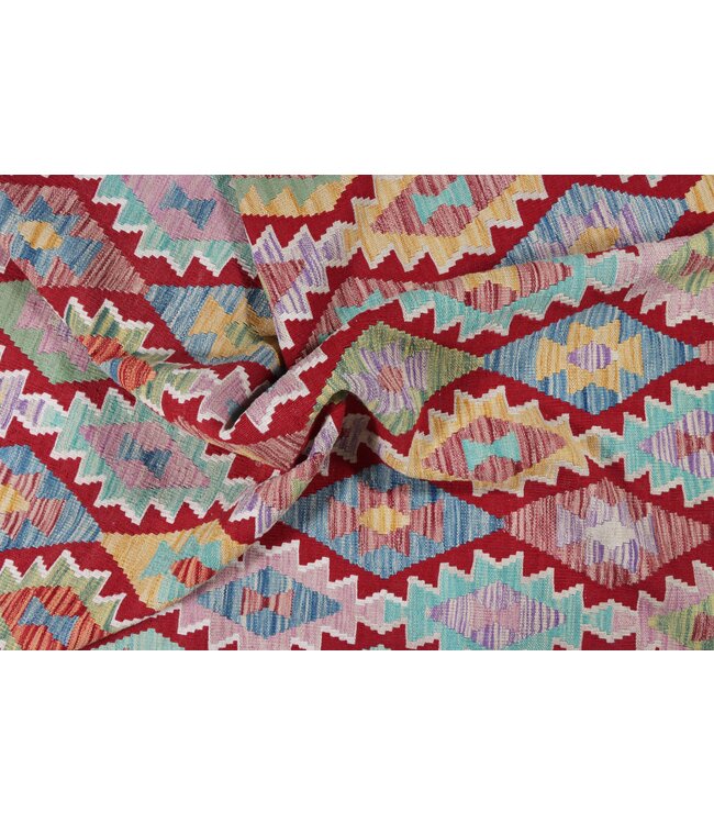 178x131  cm Handgefertigter Afghanischer traditioneller Kilim Teppich Woll