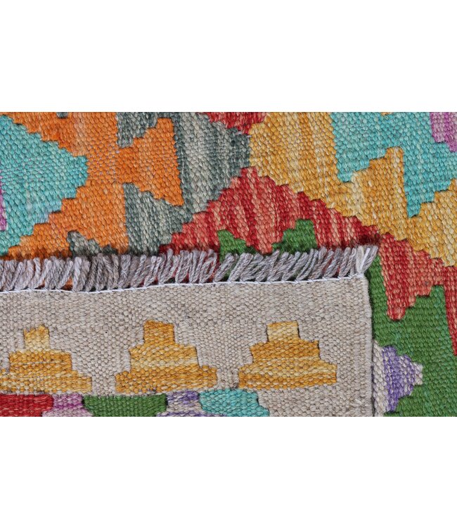 Kelim kleed loper 297 x 86 cm  vloerkleed tapijt kelims hand geweven