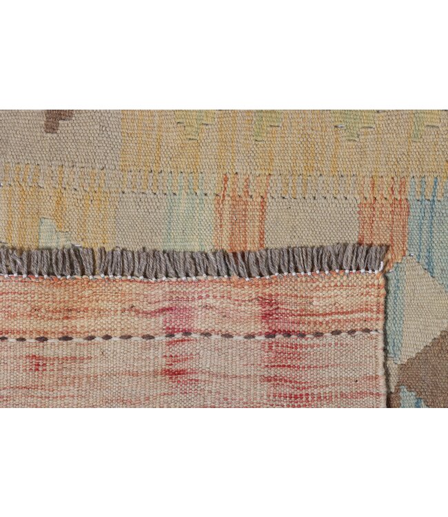 Kelim kleed loper 289x 80 cm vloerkleed tapijt kelims hand geweven