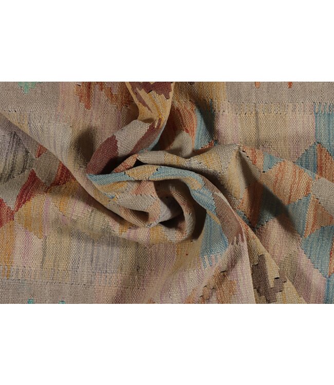 Kelim kleed loper 289x 80 cm vloerkleed tapijt kelims hand geweven