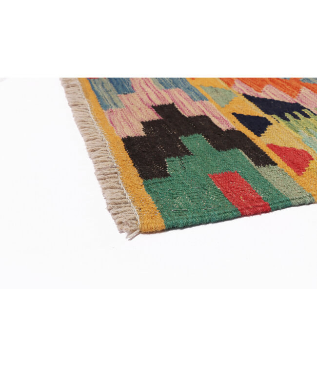 Kelim kleed loper 299 x 85 cm  vloerkleed tapijt kelims hand geweven