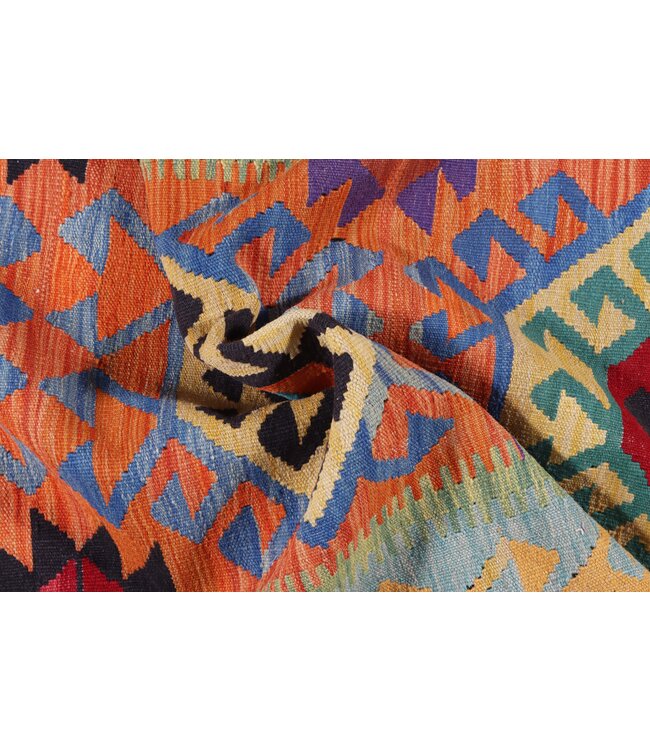 Kelim kleed loper 299 x 85 cm  vloerkleed tapijt kelims hand geweven