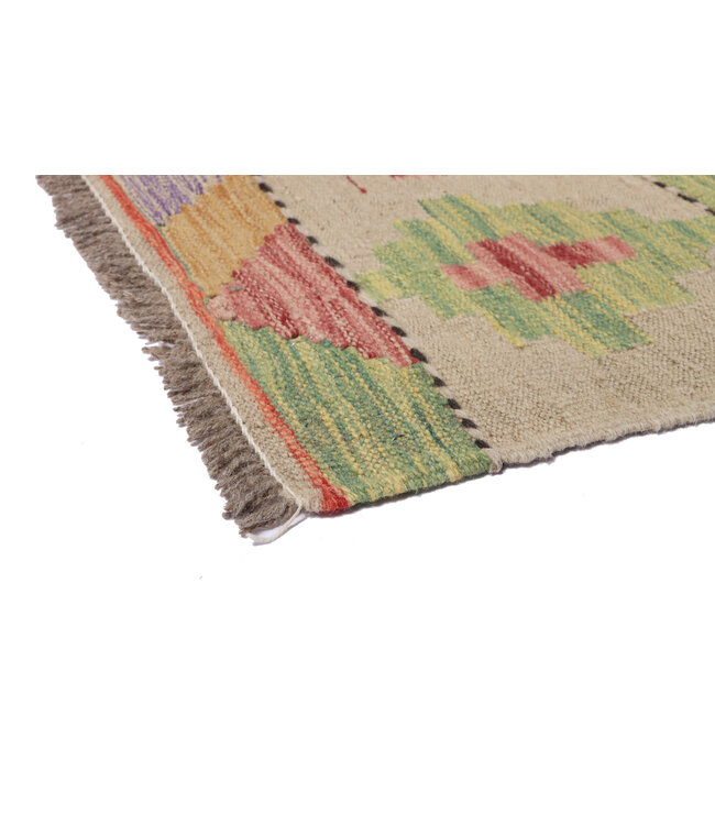 211x155 cm Handgefertigter Afghanischer traditioneller Kilim Teppich Woll