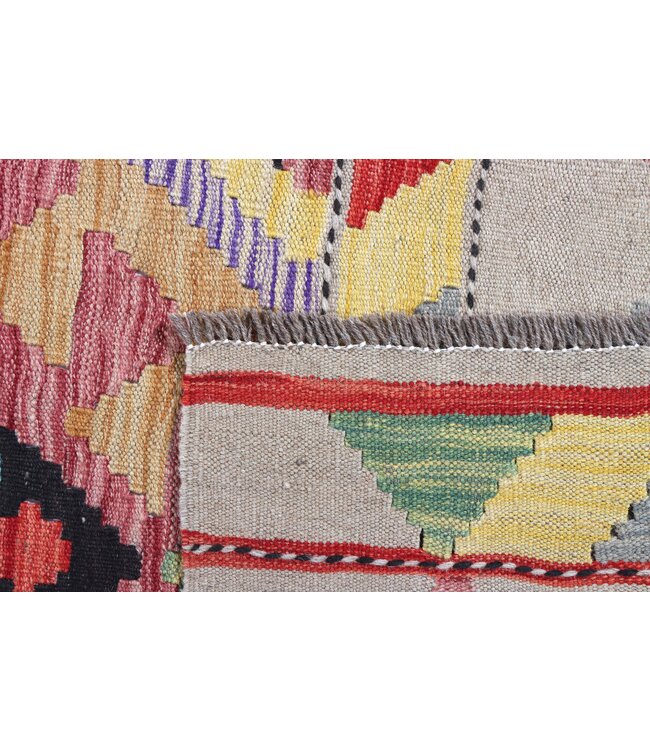 211x155 cm Handmade Afghan Traditional Kilim Area Rug Wool Carpet