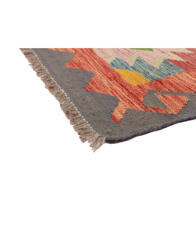 198x148  cm Handmade Afghan Traditional Kilim Area Rug Wool Carpet