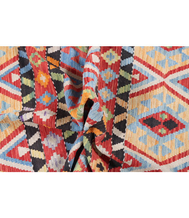 191x123  cm Handmade Afghan Traditional Kilim Area Rug Wool Carpet