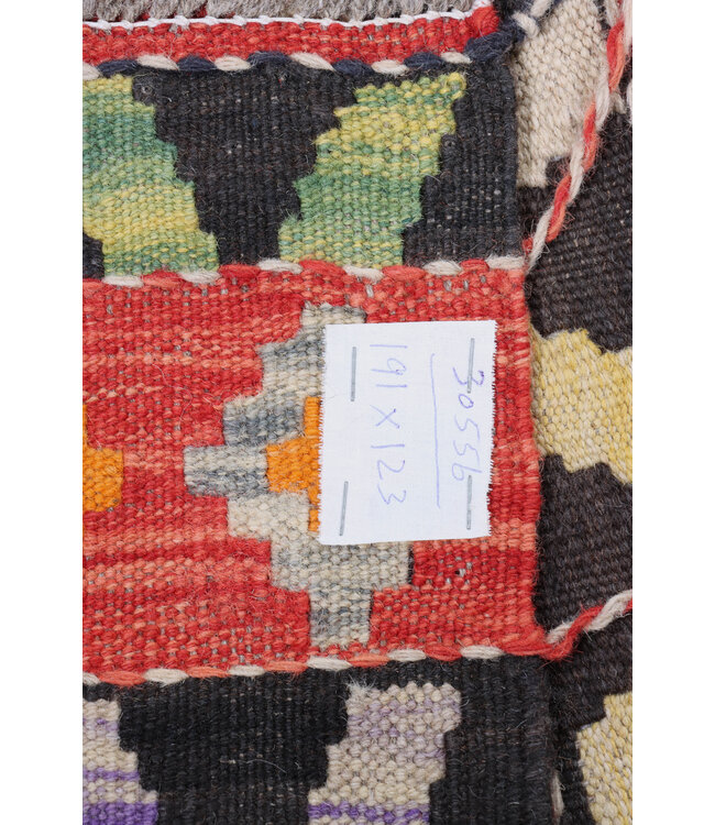 191x123  cm Handmade Afghan Traditional Kilim Area Rug Wool Carpet