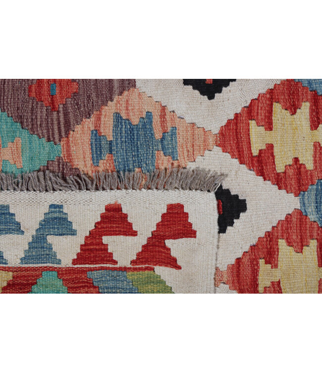 315x199 cm Handmade Afghan Traditional Kilim Area Rug Wool Carpet