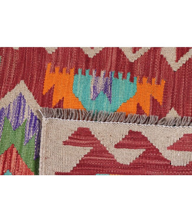 Kelim kleed loper 208x68 cm  vloerkleed tapijt kelims hand geweven