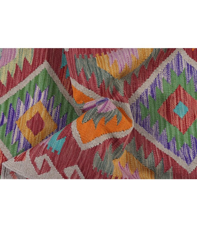 Kelim kleed loper 208x68 cm  vloerkleed tapijt kelims hand geweven