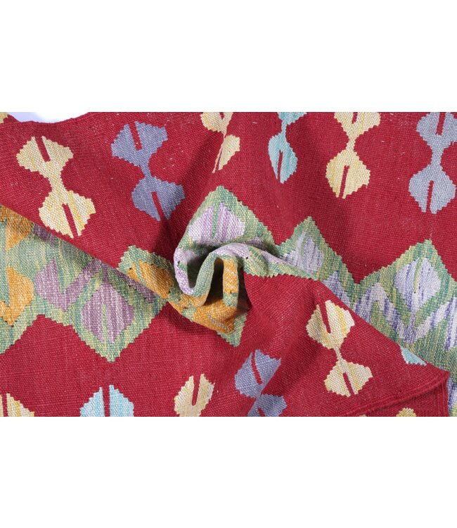 Kelim kleed loper 197 x 80 cm   vloerkleed tapijt kelims hand geweven