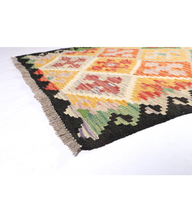Kelim kleed loper 298 x 77 cm   vloerkleed tapijt kelims hand geweven