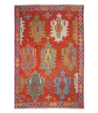 245x169 cm Handgefertigter Afghanischer traditioneller Kilim Teppich Woll