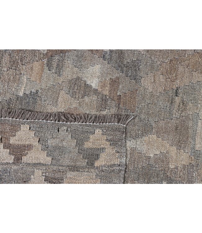 178x138  cm Handgewebte Braun Wolle Kelim Teppich