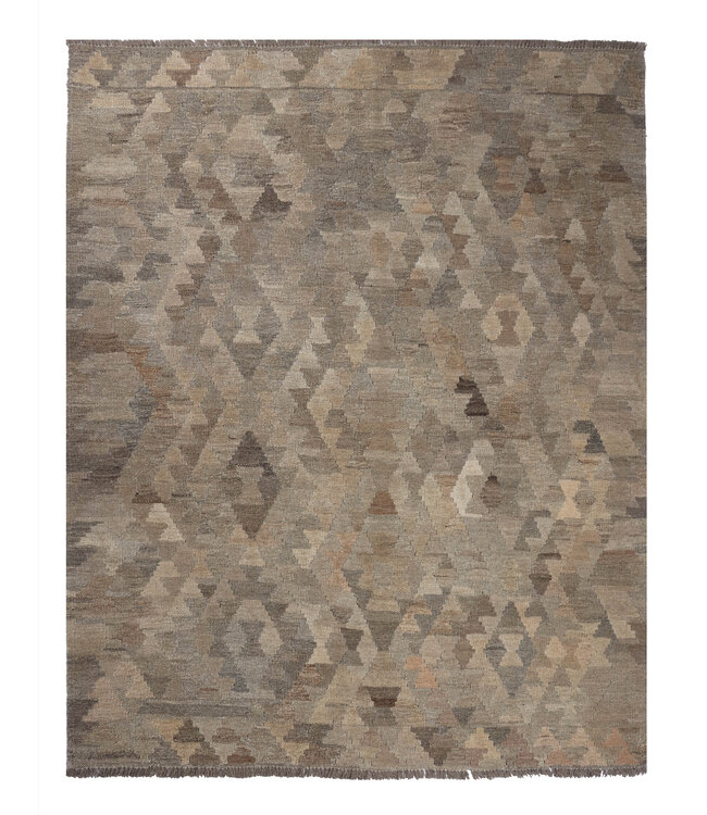 178x138  cm Handgewebte Braun Wolle Kelim Teppich