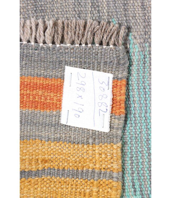 298 x 190 cm Handmade Afghan modern Kilim Area Rug Wool