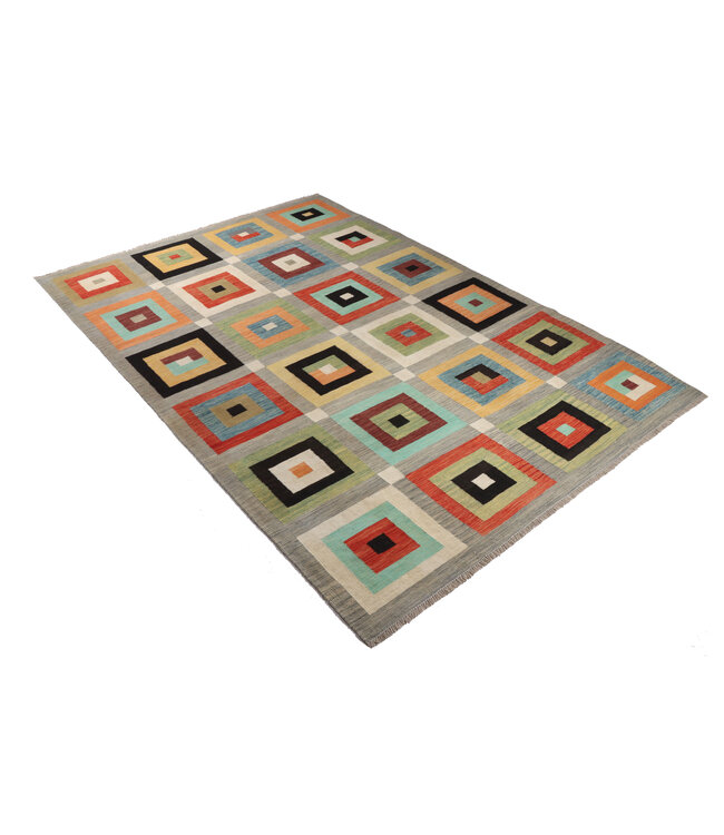297 x 199 cm Handmade Afghan modern Kilim Area Rug Wool