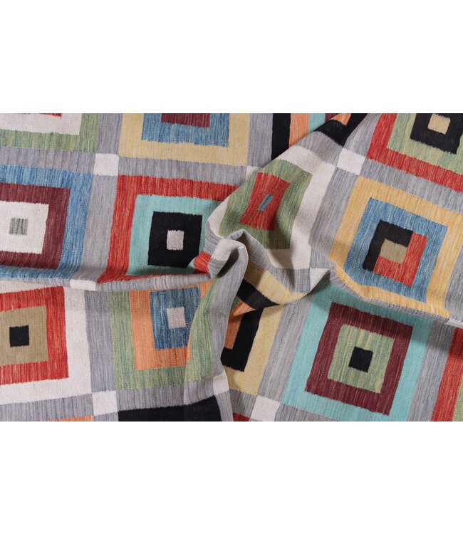 297 x 199 cm Handmade Afghan modern Kilim Area Rug Wool