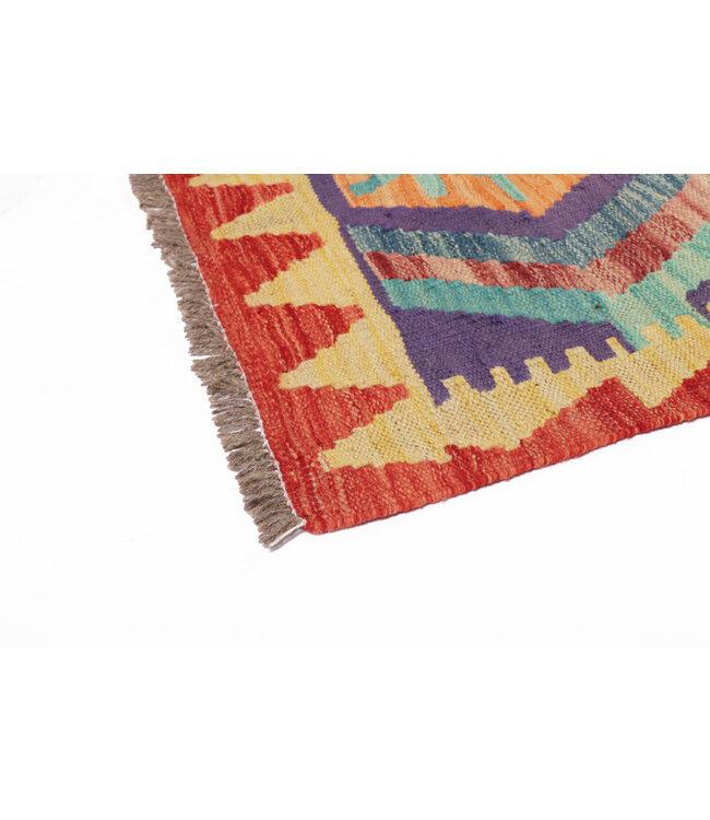195x152 cm Handgemaakte Afghaanse traditionele Kilim Vloerkleed Wol Tapijt