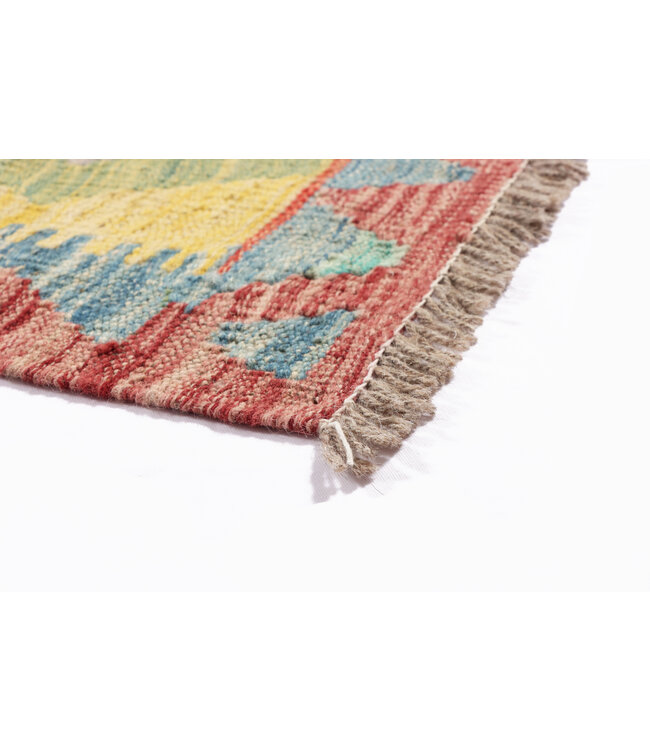 190x141  cm Handgefertigter Afghanischer traditioneller Kilim Teppich Woll
