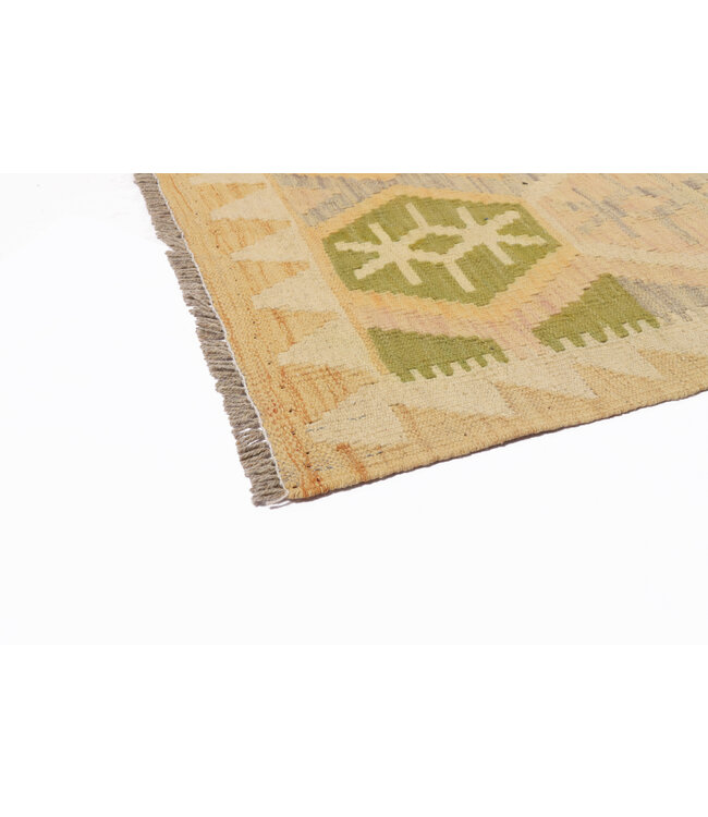 198x139 cm Handgemaakte Afghaanse traditionele Kilim Vloerkleed Wol Tapijt