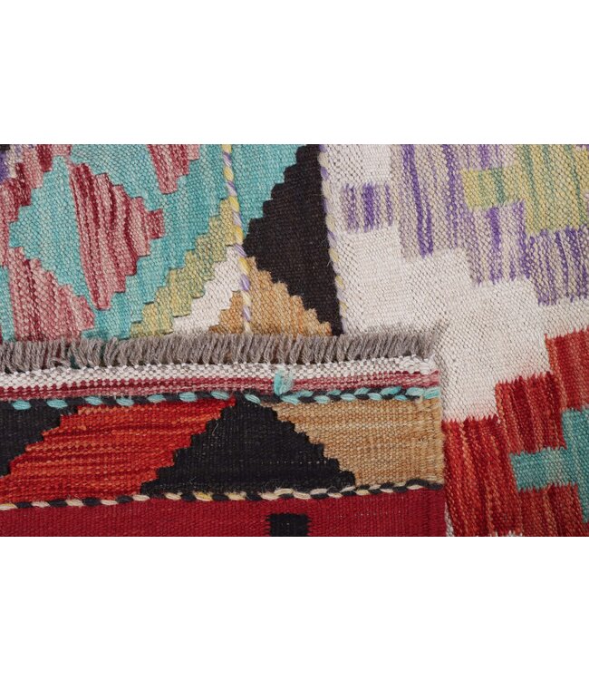 205x146  cm Handgemaakte Afghaanse traditionele Kilim Vloerkleed Wol Tapijt