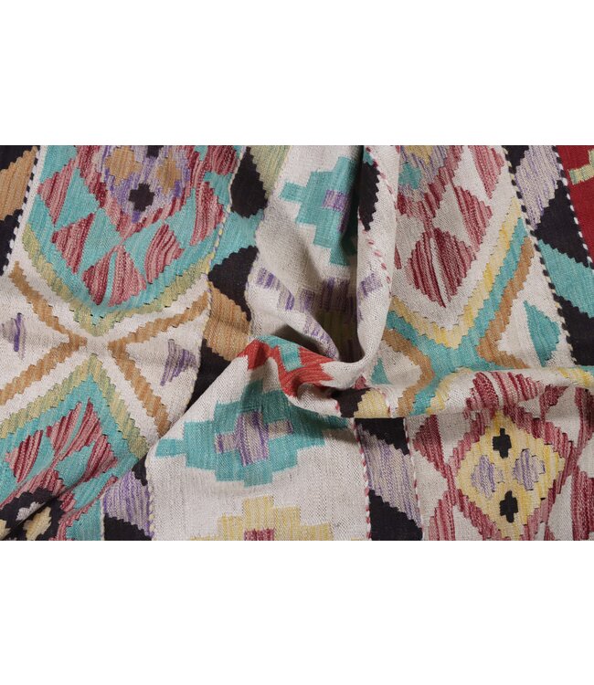 205x146  cm Handgemaakte Afghaanse traditionele Kilim Vloerkleed Wol Tapijt