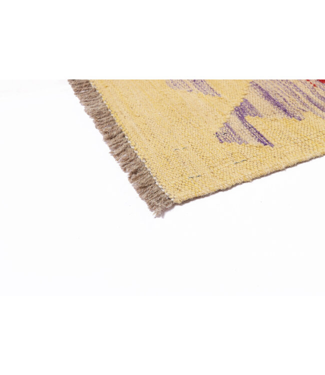 195x146  cm Handgemaakte Afghaanse traditionele Kilim Vloerkleed Wol Tapijt